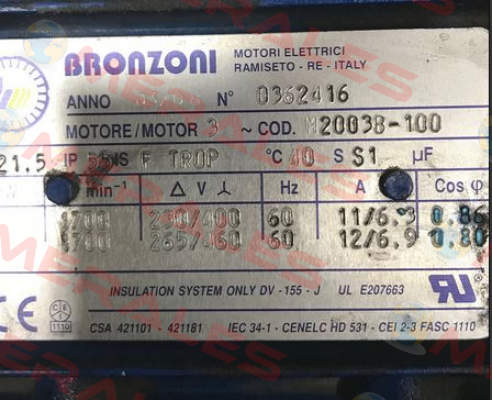 M2083B1100.0040 Bronzoni