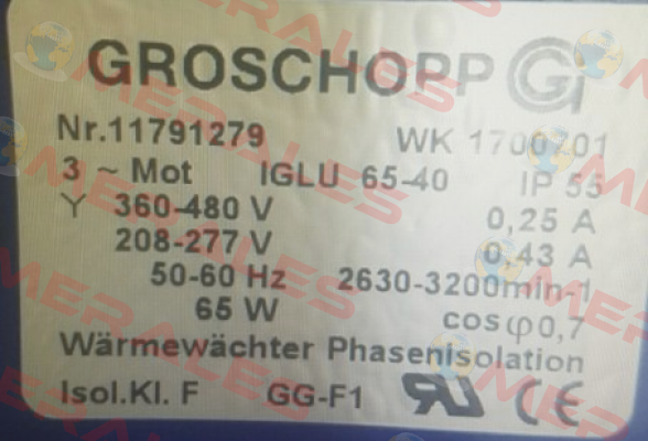 1791279) IGLU65-40 Groschopp