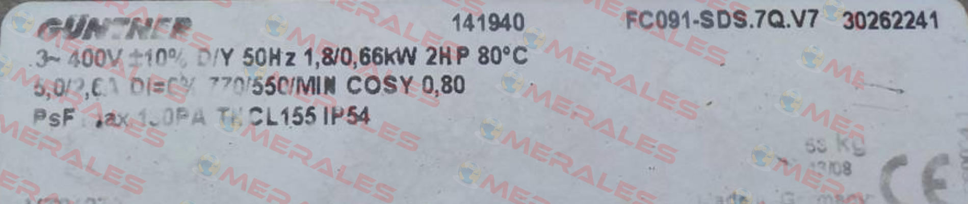 141940 FC091-SDS.7Q.V7  30262241 (OEM) Guntner