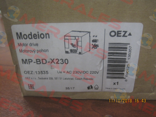 Art. No. OEZ:13535, Type: MP-BD-X230  OEZ