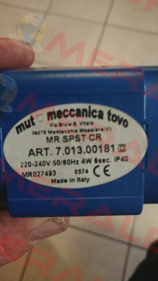 7.013.00181, new code 7.013.00401 Mut Meccanica Tovo SpA