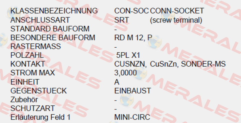 P/N: 00917116, Type: SV-BU SCH 5PL RD M12 KUPPL-BU PG 7 S713 Burkert