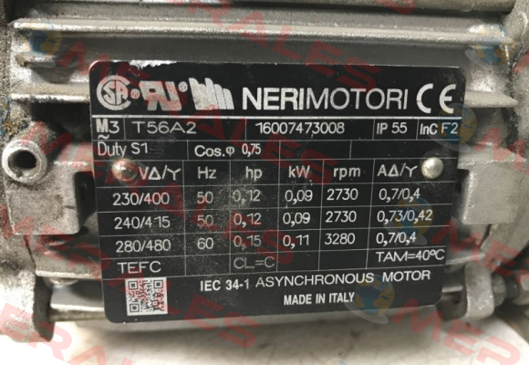 T 56A 2P B14 Neri Motori
