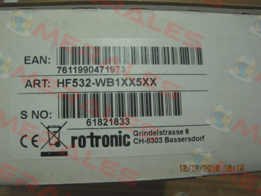 HF532- WB1XX5XX Rotronic