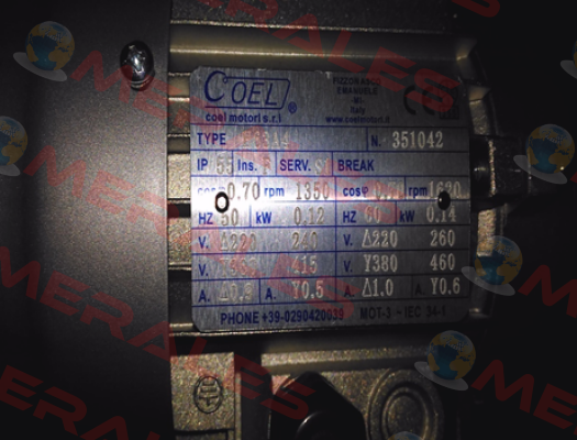Type: H63A4, N. 351042 Coel