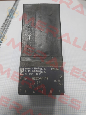 WE02-4P119E28 / 0F obsolete,replaced by WE02-4P1519E28/0H Voith