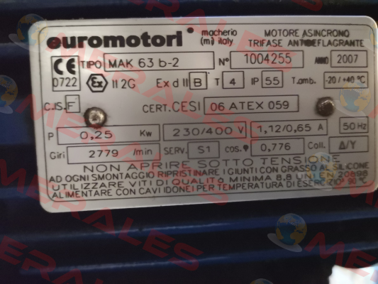MAK063BP2B35 Euromotori