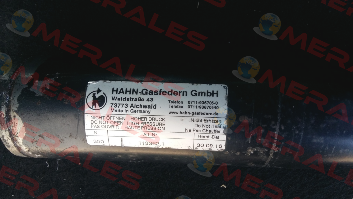 113362.1 - 350N Hahn Gasfedern