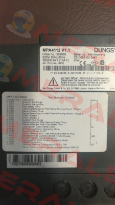259066 / MPA4112 V1.1 Dungs