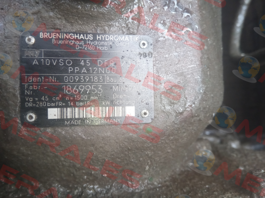 A  A10VSO 45 DFR /31R-PPA12N00 Rexroth