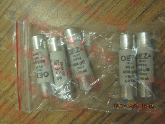 P/N: 06734 Type: PV14 40A gG OEZ