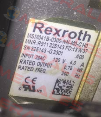 R911325143 / MSM041B-0300-NN-M0-CH0 Rexroth