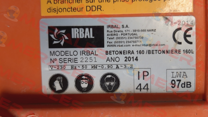 CBB60 for Irbal 2251 irbal