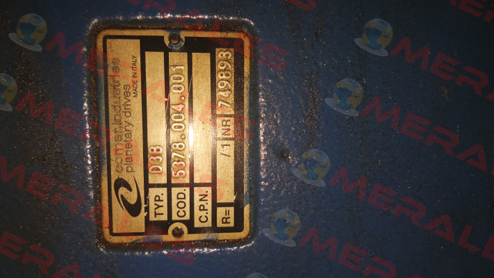 Type: D3B 5378.004.001 Comer Industries