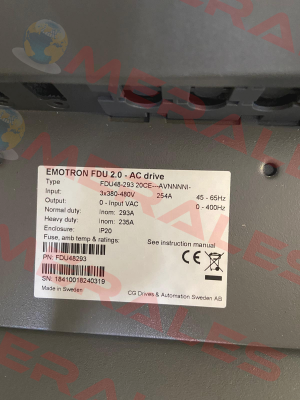 FDU48-293-20, 160kW , EM0105 Emotron