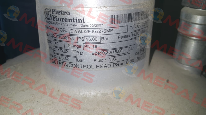 DIVAL/250G/275MP Pietro Fiorentini