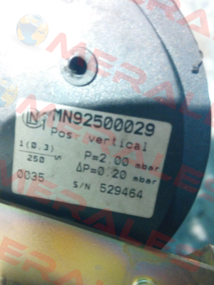 MN92500029 - obsolete  Weishaupt