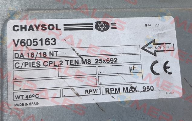 DA 18/18 NT (Referenz 72600057) Chaysol