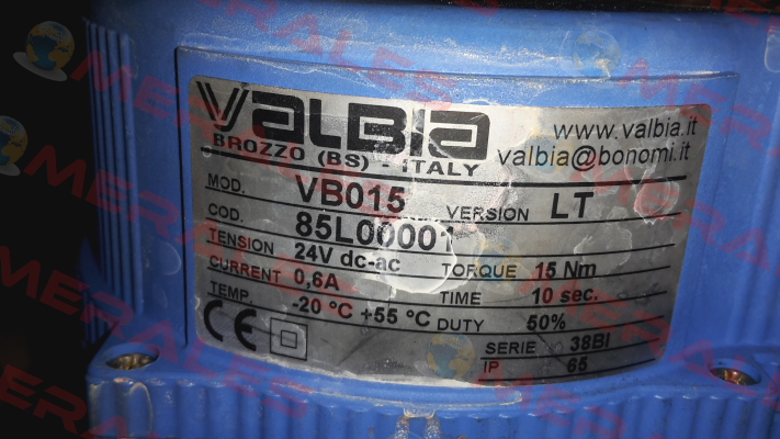85L00001 /  Type VB15 Valbia