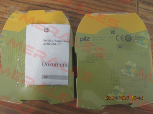p/n: 750106, Type: PNOZ s6 24VDC 3 n/o 1 n/c Pilz