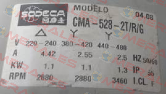 CMA-528-2T/R/G OEM  Sodeca