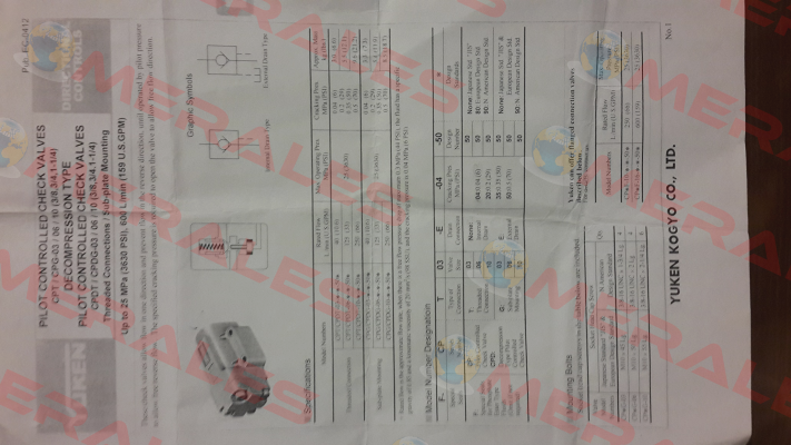CPDG-03-04-50  Yuken