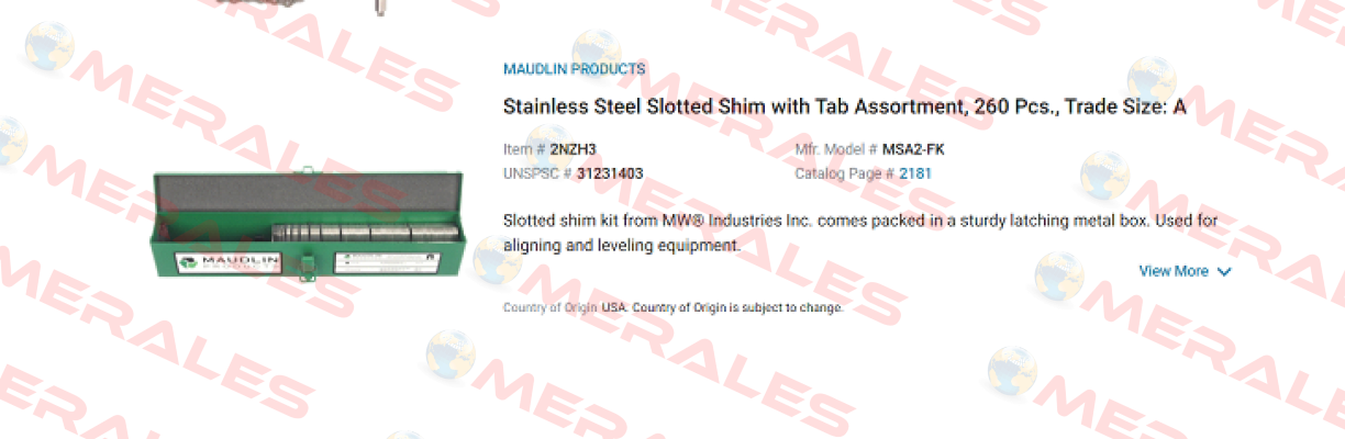 MSA2-FK Starrett