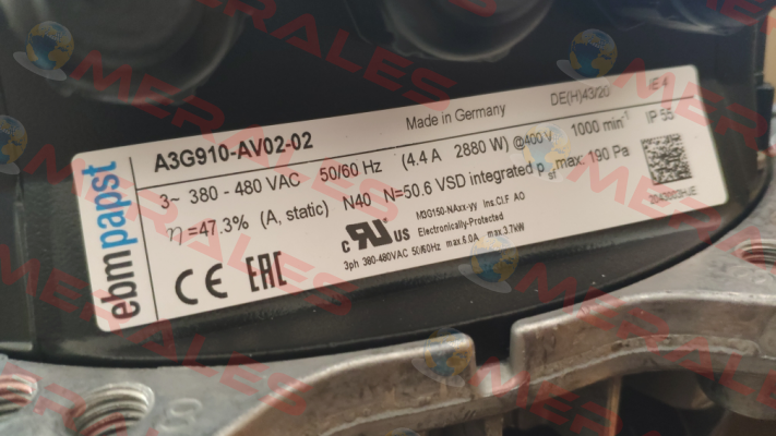 A3G910-AV02-02 EBM Papst