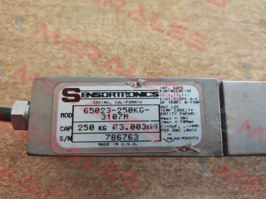 65023-250kg-C3 (S65023025C3) Sensortronics