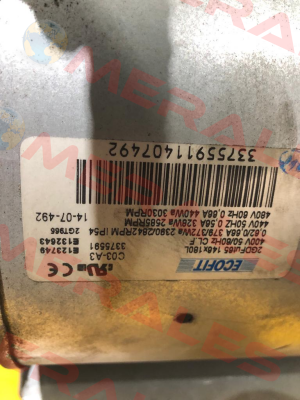 2GDFUT65 146X180L K16-A1-3 440/480v Ecofit
