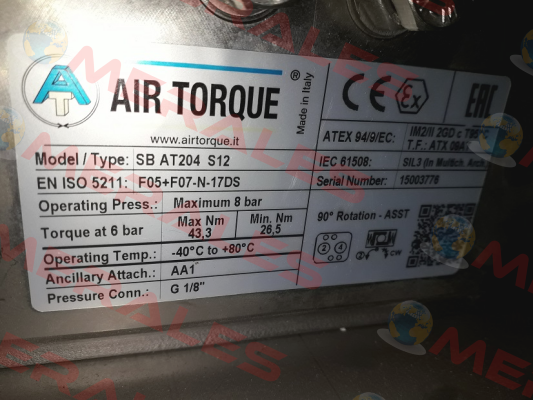 SC00060-6UF05F0711AZN Air Torque