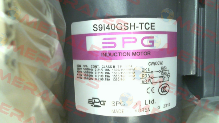SPG S9I40GSH-TCE Spg Motor