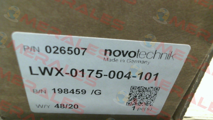 P/N: 400026184 Type: LWX-0175-002 Novotechnik
