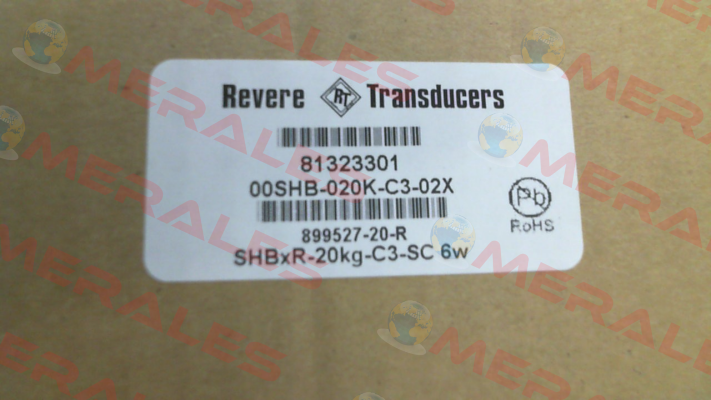 P/N: 03002C3 Type: SHBxR-20kg-C3-SC Revere