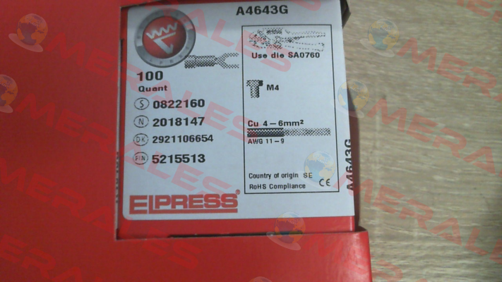 p/n: 7278-272100, Type: A4643G Elpress