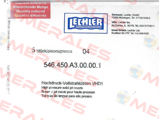 546.450.A3.00.00.1 Lechler