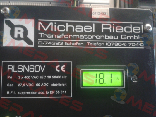 0233/00000001 Michael Riedel Transformatorenbau