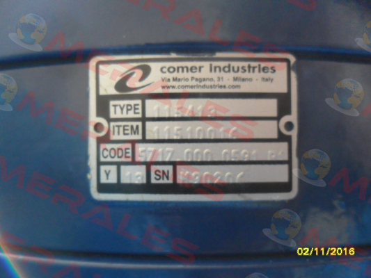 Type 115413 OEM  Comer Industries