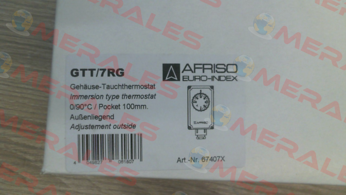 Nr.: 67407X Type: GTT/7RG 0/90°C 100mm IMIT (Afriso)