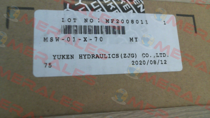 MSW-01-X-70 Yuken