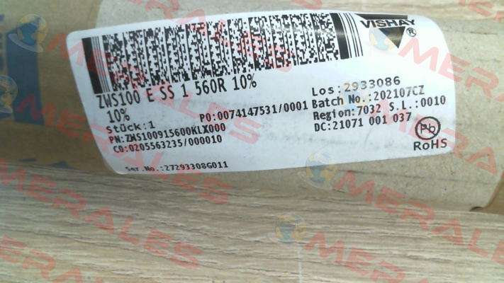 ZWS100ESS 560R 10% Vishay