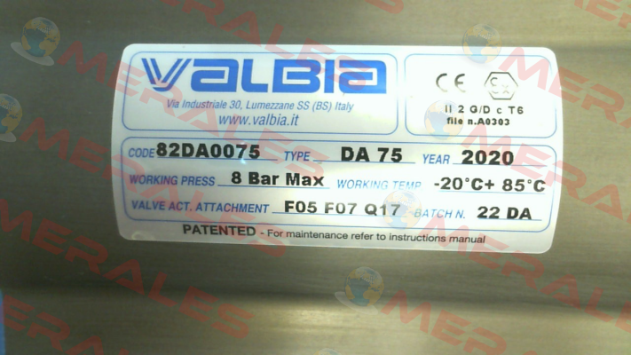 DA75 Valbia