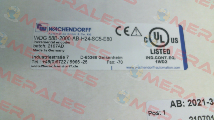 58B200026SC5E80 Wachendorff