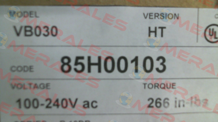85H00103 VB030 HT Valbia