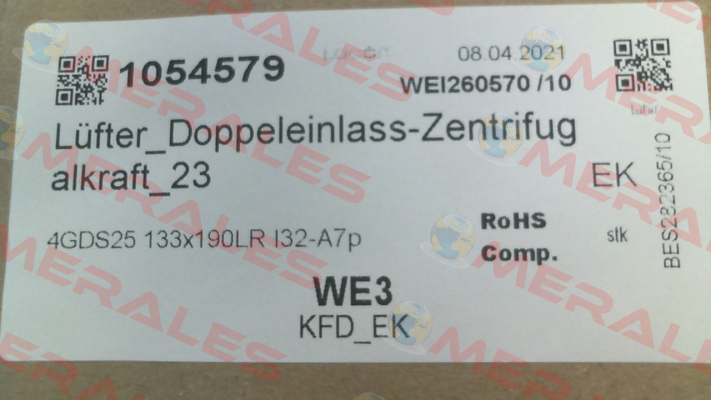 4GDS25 133x190LR I32-A7p / 1054579 Ecofit