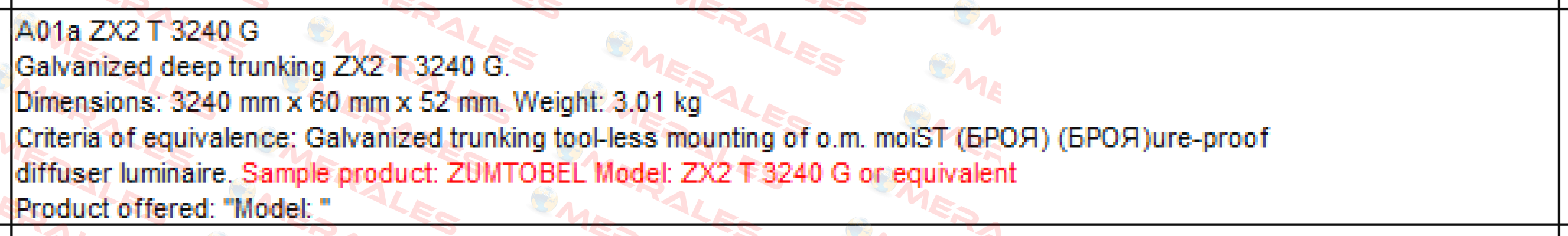 ZX2 T 3240 G  Zumtobel
