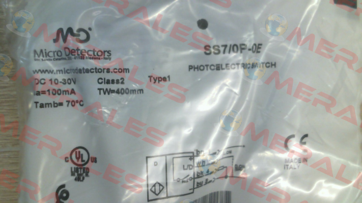 SS7/0P-0E Micro Detectors / Diell (now Datasensing)