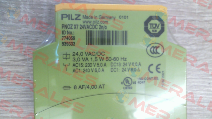 P/N: 774059 Type: PNOZ X7 24VACDC 2n/o Pilz
