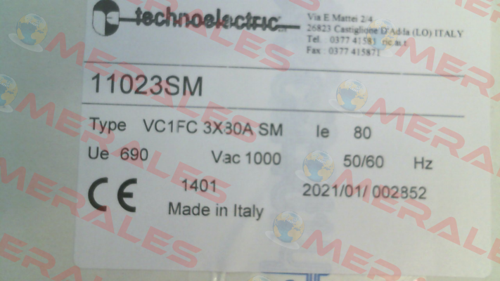 Art.No. 11023SM, Type: VC1F Technoelectric