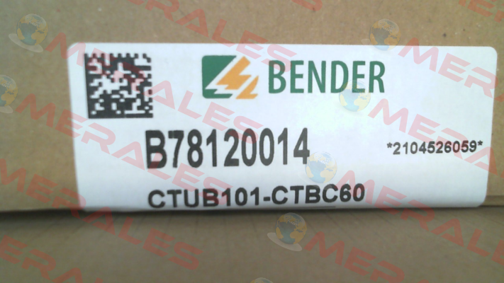 p/n: B78120014, Type: CTUB101-CTBC60 Bender
